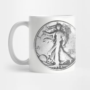 1934 Half Dollar Coin Mug